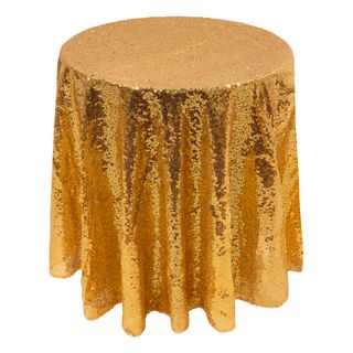 Pailletdug Rund Guld