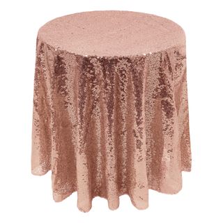 Pailletdug Rund Roséguld