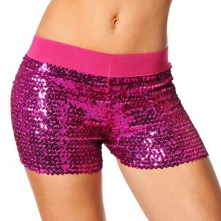 Hotpants med Palietter Lyserød