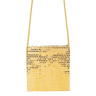 Paillettaske Guld