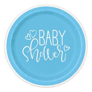 Papirasietter Baby Shower Blå