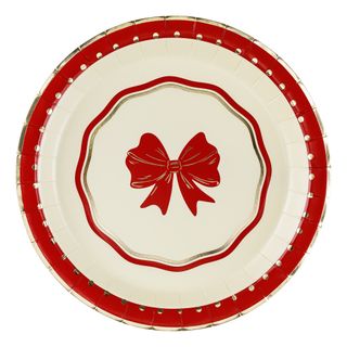 Pappersassietter Rosett Röd