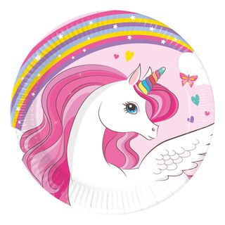 Paptallerkener Unicorn