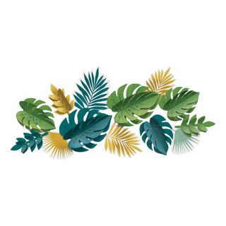 Papirdekorationer Palmeblad Key West
