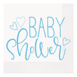 Papirservietter Blå Baby Shower