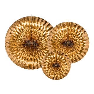 Papfjedre Guld Metallic