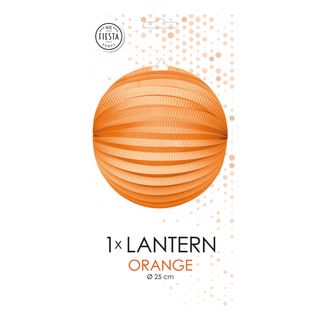 Papirlanterne Rund Orange