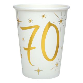Papkrus 70 Guld/Hvid
