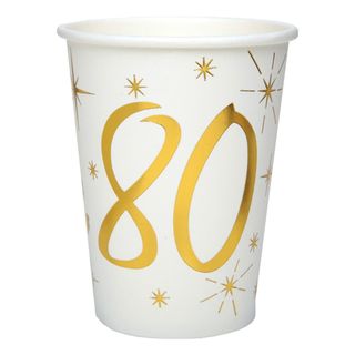 Papkrus 80 Guld/Hvid