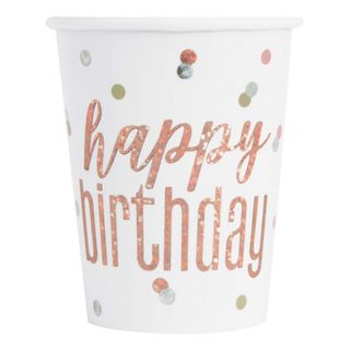 Papkrus Happy Birthday Rosaguld Skimmer