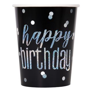 Papkrus Happy Birthday Sort Glimmer