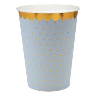 Papkrus Prikkede Blå/Guld