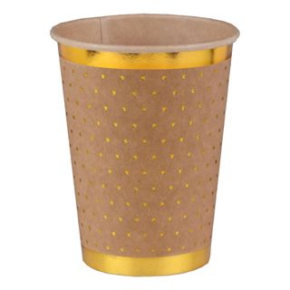 Papkrus Prikkede Brun/Guld