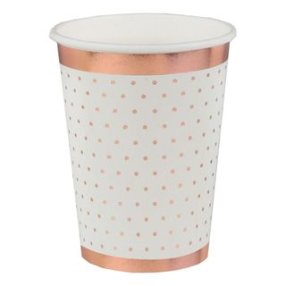 Papkrus Prikkede Hvid/Rosaguld