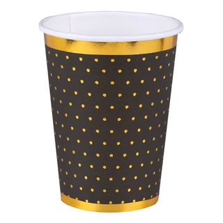 Papkrus Prikkede Sort/Guld