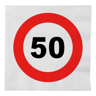 Papirservietter Trafikskilt 50