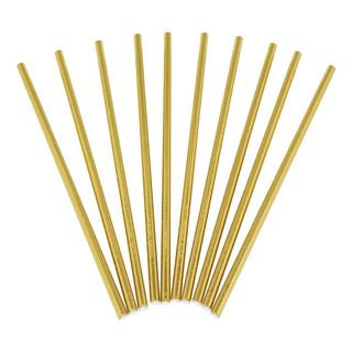 Papsugerør Guld Metallic