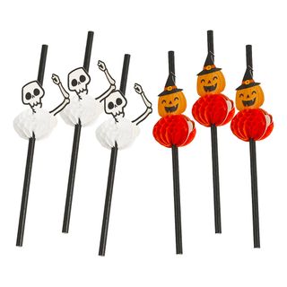 Papsugerør Halloween Skelet