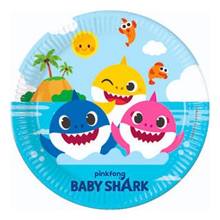 Paptallerkener Baby Shark