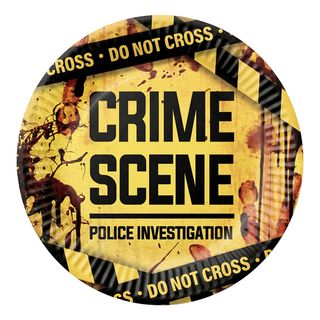 Pahvilautaset Crime Scene