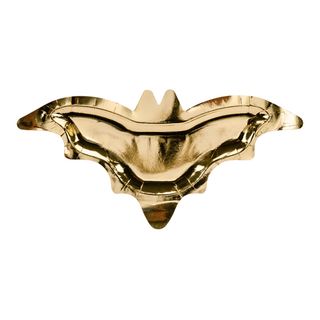 Paptallerkener Flagermus Guld Metallic