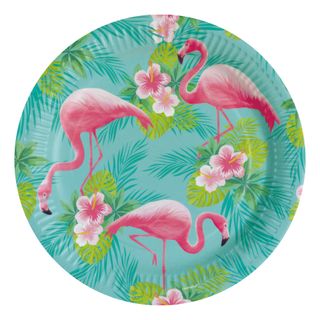 Paptallerkener Flamingo Paradise