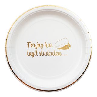 Paptallerkener For Jeg Har Bestået Studenten