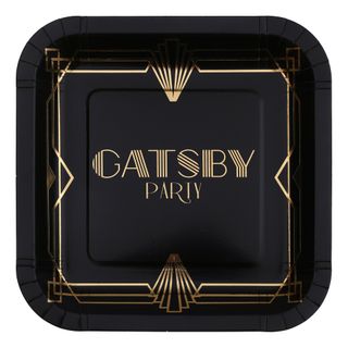 Paptallerkener Gatsby Noir
