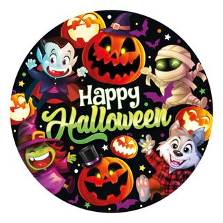 Paptallerkener Halloween Monsters