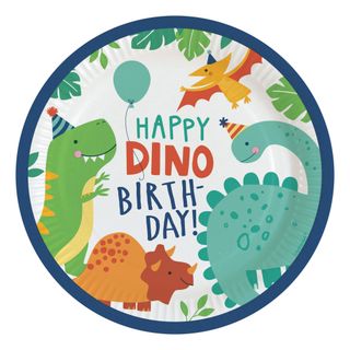 Paptallerkener Happy Dino Birthday