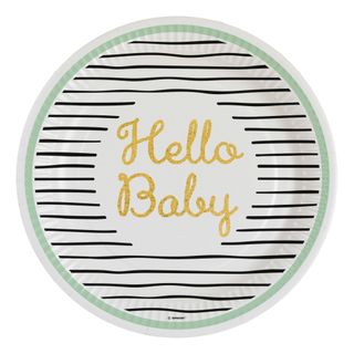 Paptallerkener Hello Baby