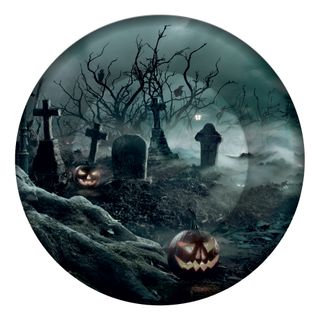 Papperstallrikar Kyrkogård Halloween