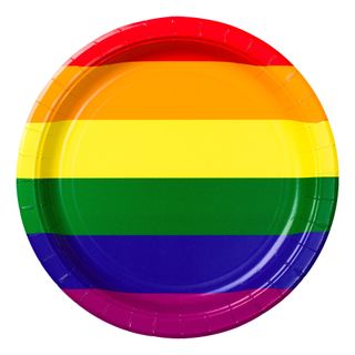 Paptallerkener Rainbow