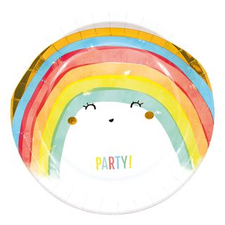 Paptallerkener Rainbow Party