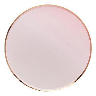 Paptallerkener Rosaguld/Lyserød Ombre
