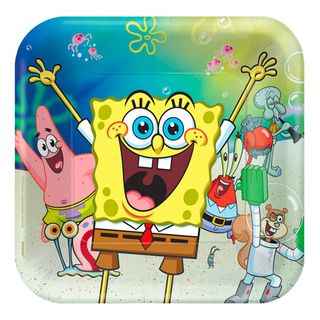 Paptallerkener SvampeBob Firkant
