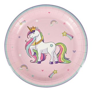 Paptallerkener Unicorns & Rainbows