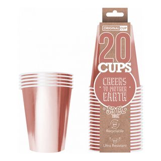 Partykrus Papir Roséguld