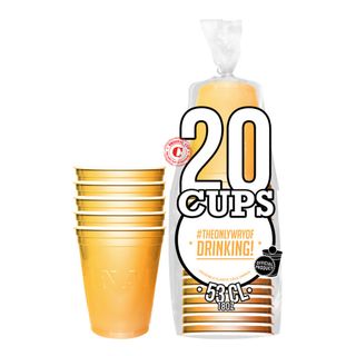 Party Cups Plast Guld