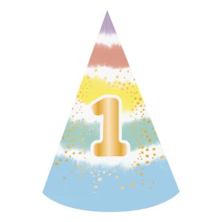 Partyhat 1-års Fødselsdag Regnbue