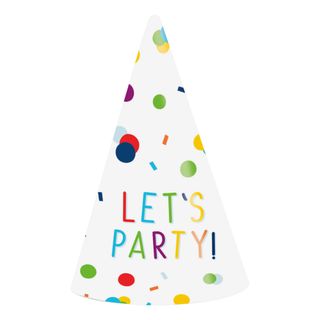 Partyhatte Let's Party Konfetti