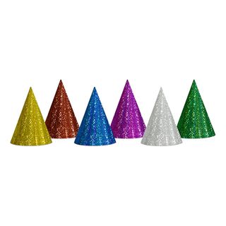 Partyhatte Holografiske Flerfarvede