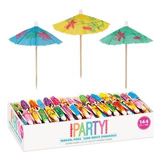 Partypicks Drinkparaply Flerfarvede