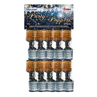 Partypoppers Guld/Sølv