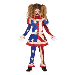 Patriotisk Klovn Børnekostume
