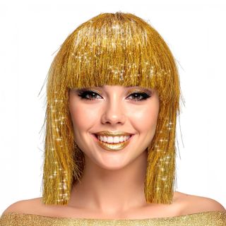 Paryk Guld Glitrende