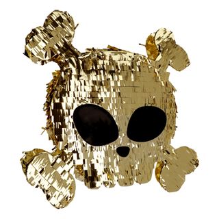Piñata Dødningehoved Guld