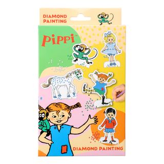 Pippi Langstrømpe Diamond Painting Kreativitetssæt