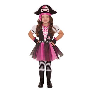 Piratkjole Lyserød Børnekostume