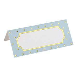 Placeringskort Prikkede Blå/Guld